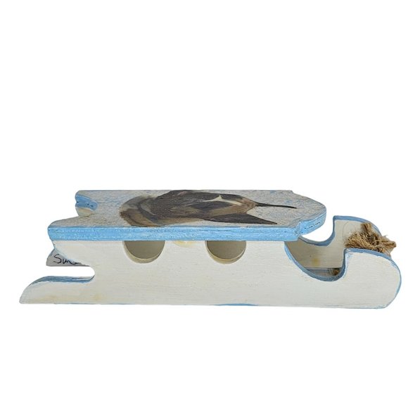 Handmade Boxer Dog Sled Christmas Ornament - Picture 6 of 9